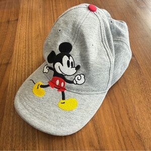 Toddler Kids Gray Mickey Mouse Disney Baseball Cap